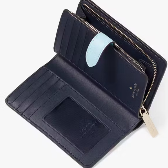 KATE SPADE ♠️ New York Grand Slam Medium Compact Bifold Wallet / NWT - Picture 8 of 8